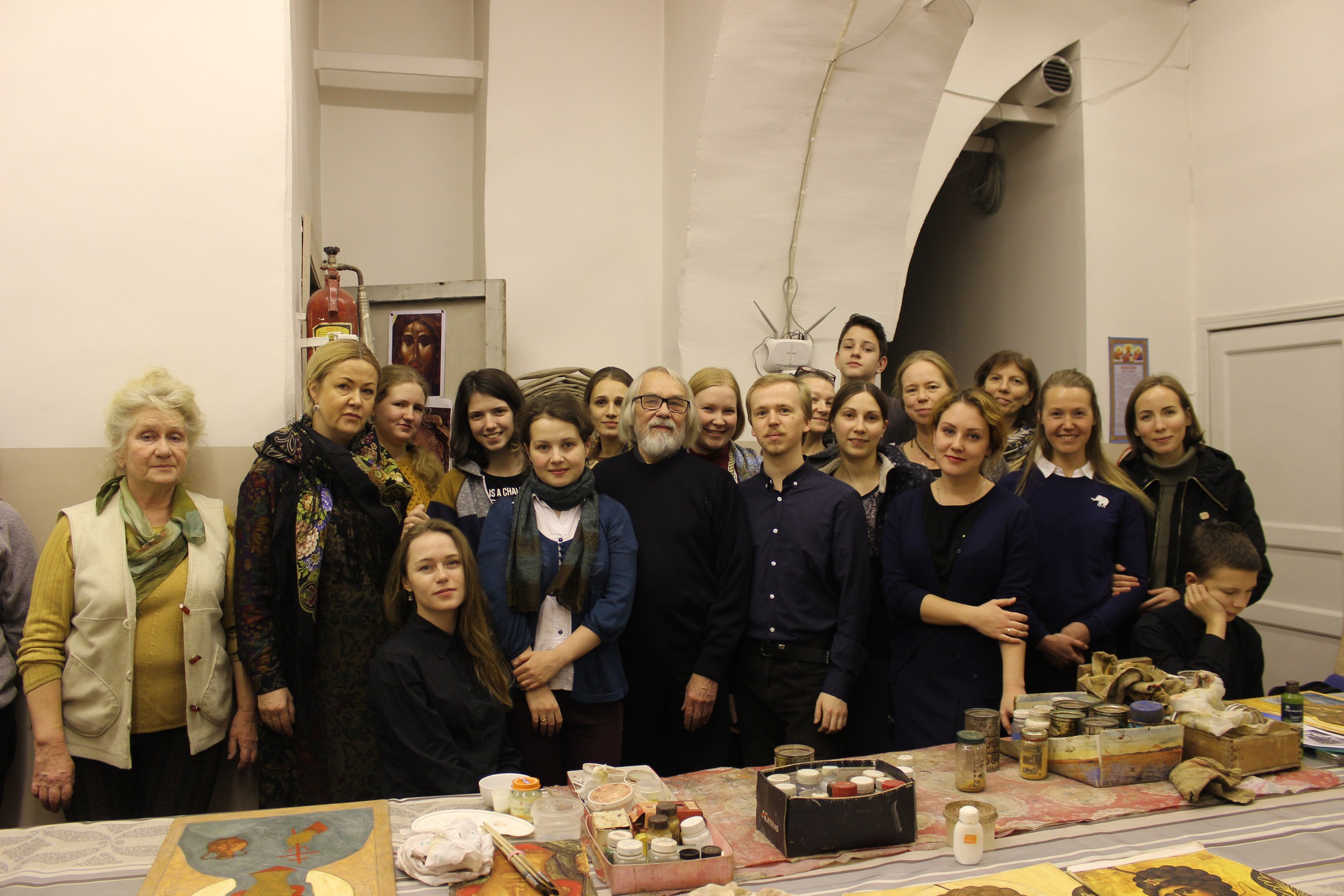 Р.Гирвель с учениками